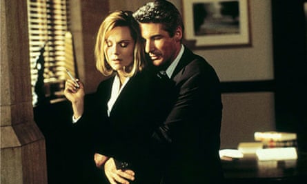 Laura Linney with Richard Gere in Primal Fear.