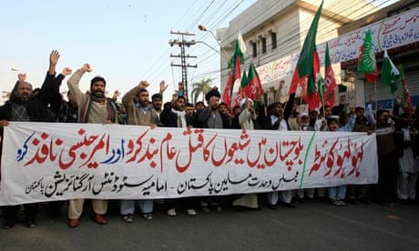 Protesters in Pakistan 