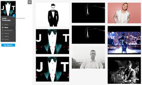 Justin Timberlake Myspace page 