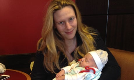 Vanessa Ten Hoedt and her four week old son Matthew