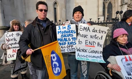 Disability benefit protesters