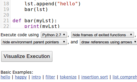 Python Tutor, an educational tool for learning to program using Python