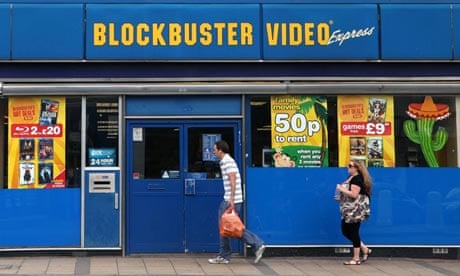 A Blockbuster store in London