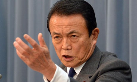 Japanese finance minister Taro Aso