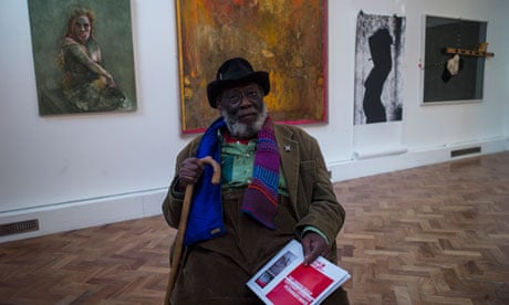 Artist Frank Bowling of the London Group
