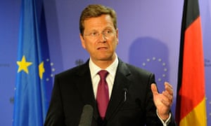 German Foreign minister Guido Westerwelle