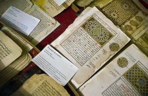 Ahmed Baba Institute: Some of the 20,000 preserved ancient Islamic manuscripts 