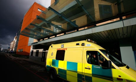 Ambulance outside hospital