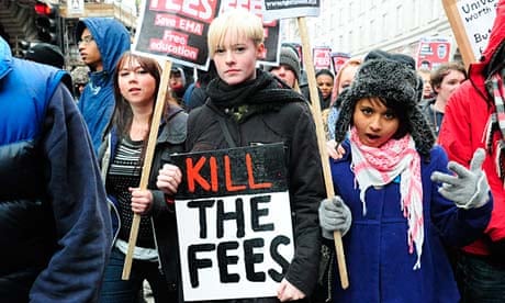 Tuition fees protest in London on 30 Nov 2010