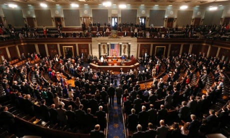 The House of Representatives of the 113th Congress convene in Washington DC.