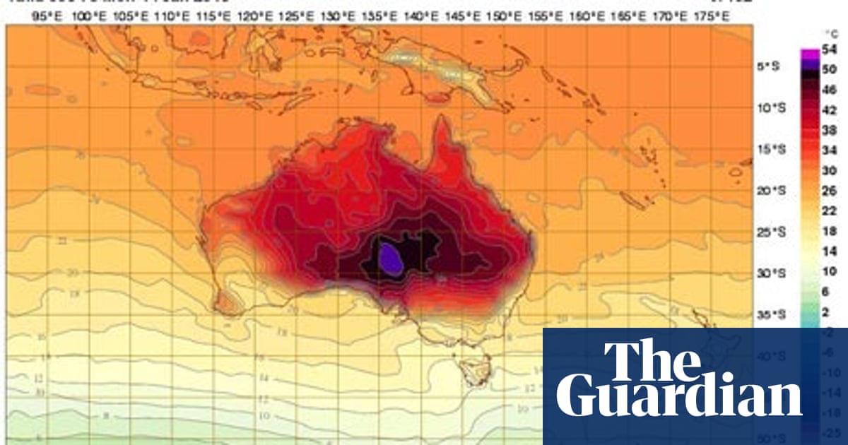 Heat Map Of Australia Australia adds new colour to temperature maps as heat soars  Heat Map Of Australia Australia adds new colour to temperature maps as heat soars