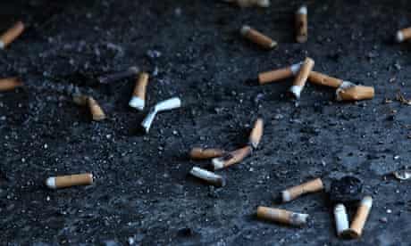 cigarette butts smoking