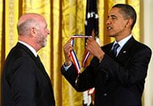 Receiving the 2009 National Medal of Science.