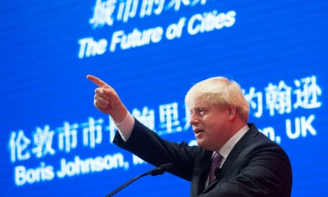 Boris Johnson addresses staff and students at Peking University in Beijing during a week-long visit to China on 14 October 2013.