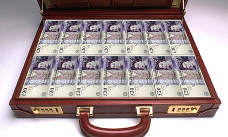 Briefcase full of money