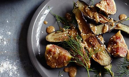Cook - sesame-fried aubergine and fig