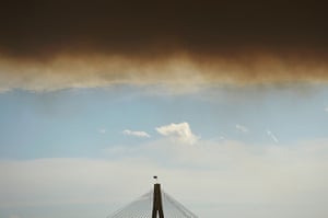Australia fires: Smoke over the ANZAC Bridge