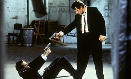 Buscemi and Harvey Keitel face off in Reservoir Dogs (1992).