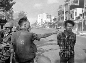 AP Vietnam: General Nguyen Ngoc Loan fires pistol at suspected Viet Cong official