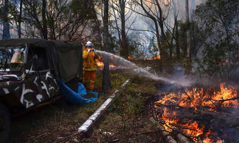 A bushfire in Western Sydney