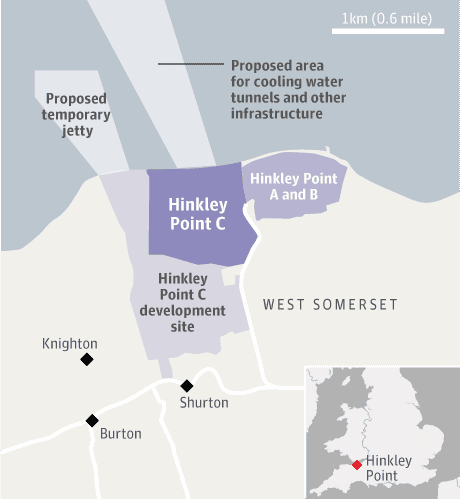 Hinkley Point map