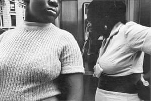 Mark Cohen: Two Black Women at Phone