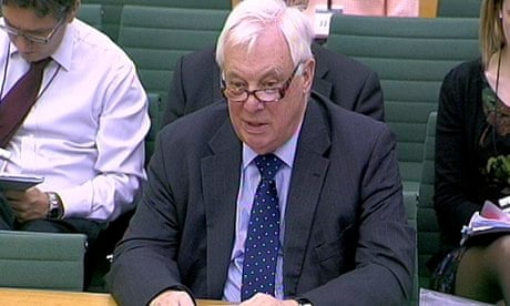 Lord Patten answering questions on BBC payoffs policy last week.