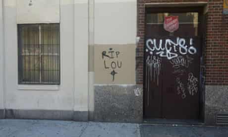 Lou Reed graffiti in New York City