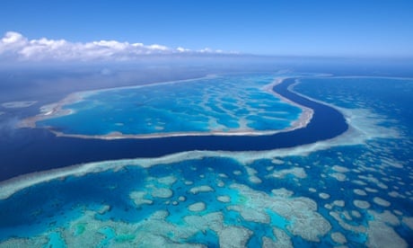 Great Barrier Reef aerial view