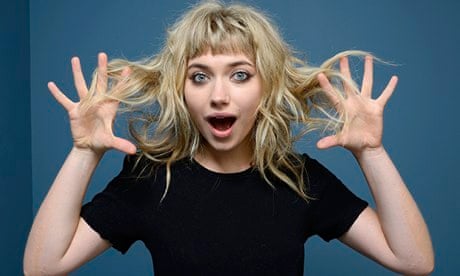 Imogen Poots: 'There's a lot of big things piled on my face.'