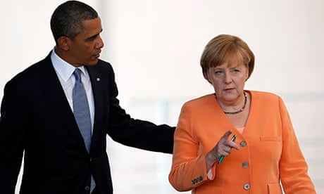 President Obama and Angela Merkel