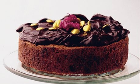 Chocolate chip hazelnut cake with chocolate cinnamon butter cream