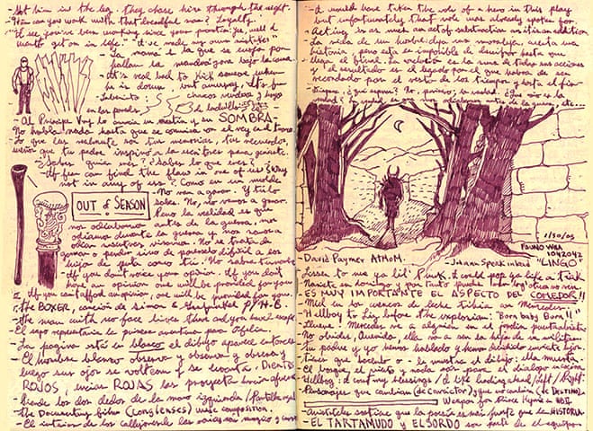 Guillermo Del Toro notebooks