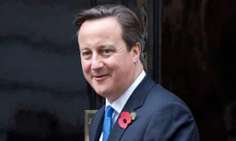 David Cameron at No 10 Downing Street