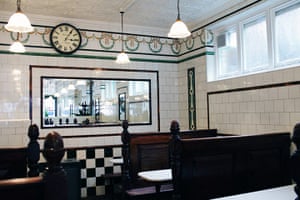 Pie and Mash Shops: Interior of L Manze's Walthamstow