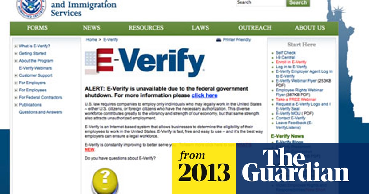 Everify system forced offline – making employers nervous to hire  US
