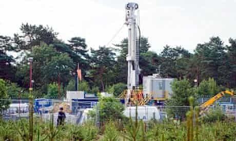 Cuadrilla's test drill site in Balcombe, West Sussex
