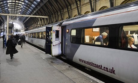 An East Coast train at King's Cross station