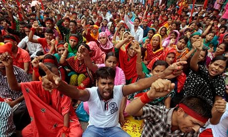 Garment workers protest