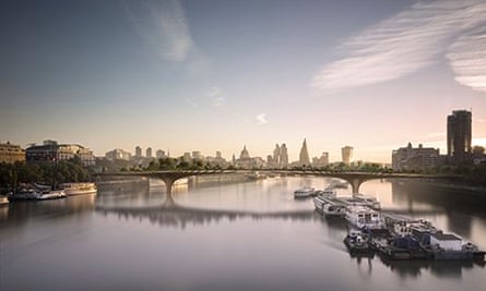 Plans For Uk S First Garden Bridge The 150m Project To Span The