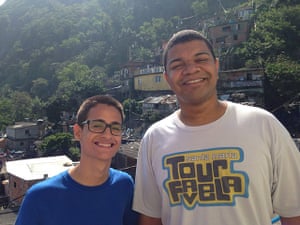 Rio favelas: Pedro, left, and Thiago offer tours of their Santa Marta favela