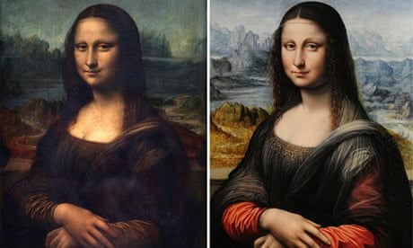 Mona Lisa Louvre original and copy