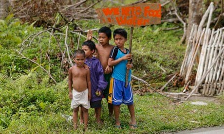 Typhoon Haiyan children