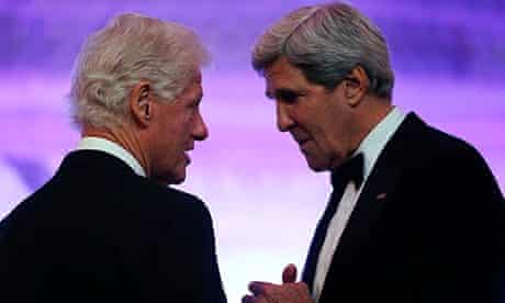 John Kerry and Bill Clinton