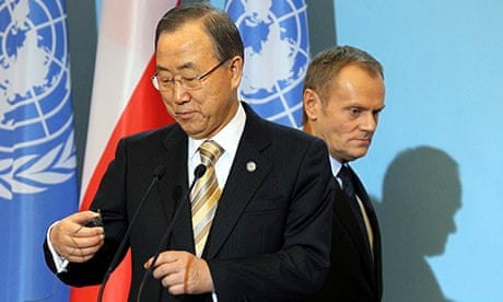 Ban Ki-moon and Donald Tusk, Warsaw, 20/11/13
