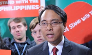Phillipine delegate for climate negotiations Yeb Sano  delivers his global petition to delegates at the UN Climate Conference in Warsaw, backed by over 630,000 citizens around the world