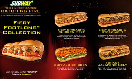 Subway Catching Fire ad