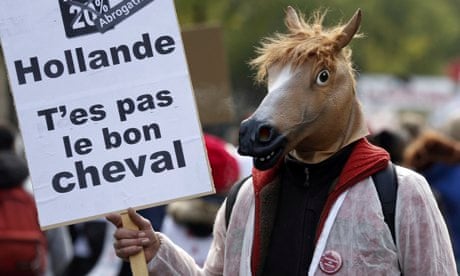 Paris equestrial protest