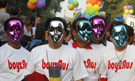 Gay protest in Delhi