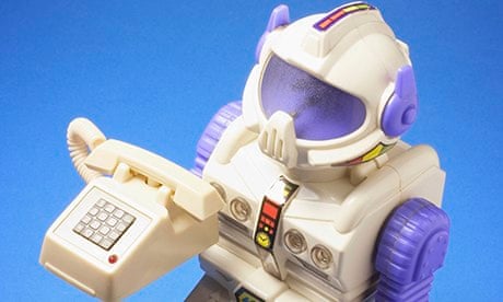 Toy Robot with Miniature Phone